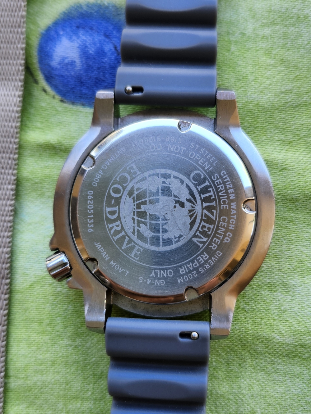 Citizen Promaster Eco-Drive Three Straps 200m Blue Steel Watch - Picture 5 of 12